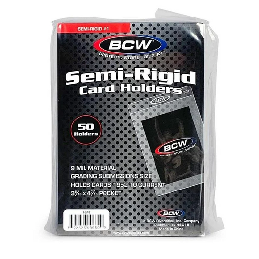 BCW Semi-Rigid Card Holders