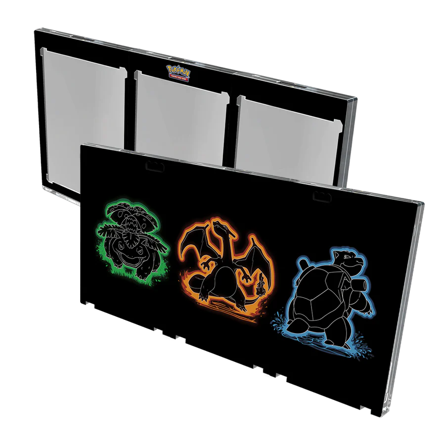 Ultra Pro Neon Kanto ONE-TOUCH EDGE™ 3-CARD Display for Pokémon