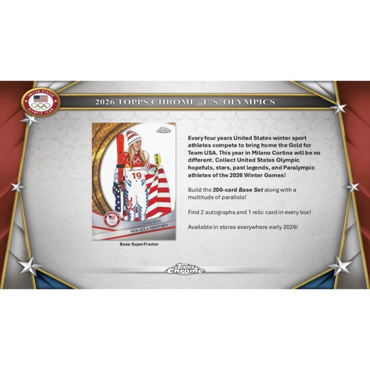 2026 Topps Chrome U.S. Olympics Hobby Box