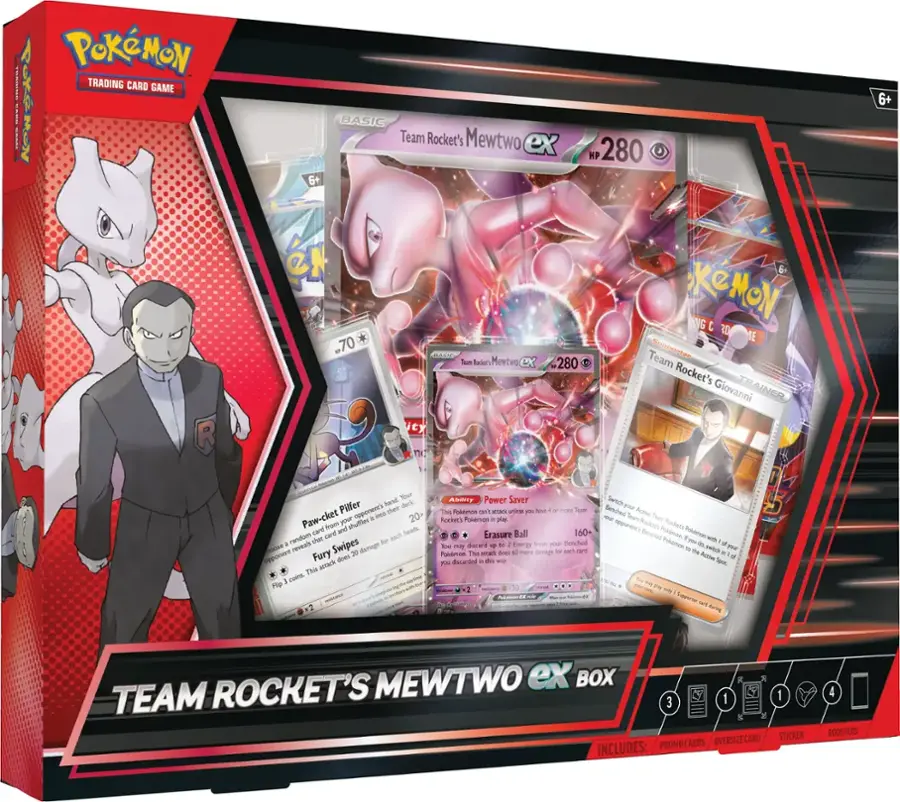 Team Rocket's Mewtwo ex Box S&V Pokémon TCG
