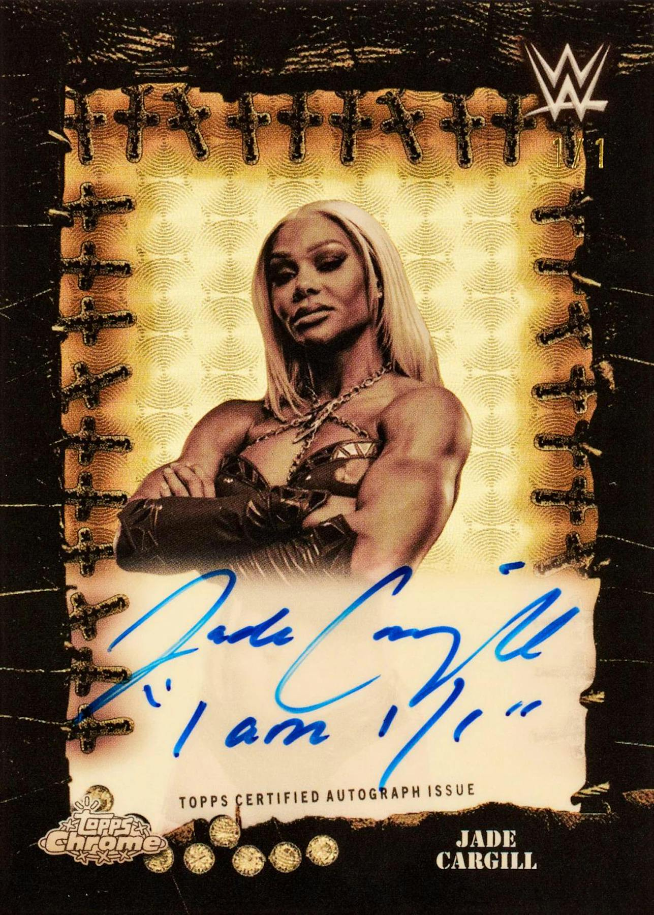 2025 Topps Chrome WWE x Cactus Jack Factory Sealed Hobby Box Booster Pack