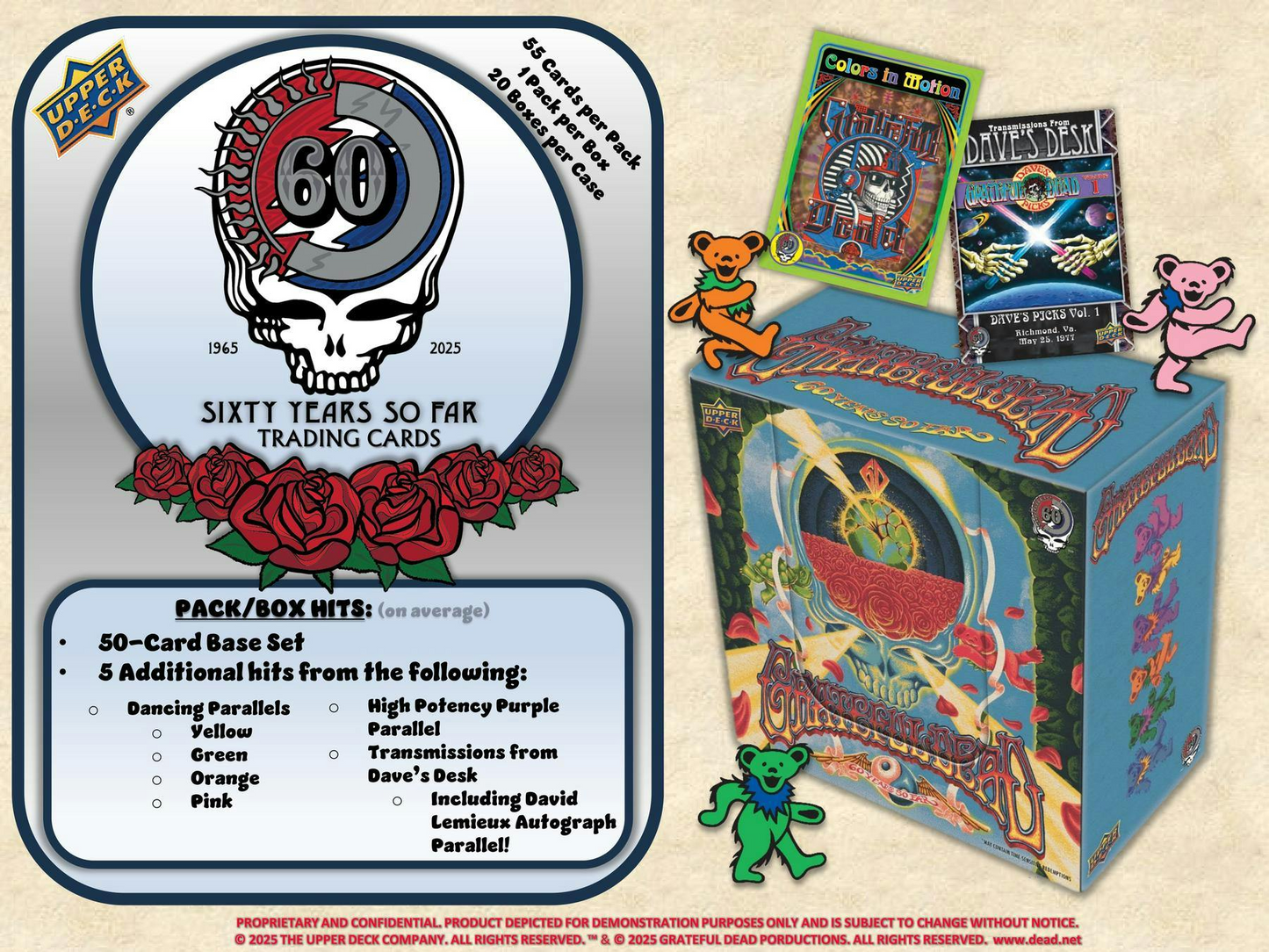 2025 Upper Deck Grateful Dead 60 Years So Far A Visual Trip Retail Box