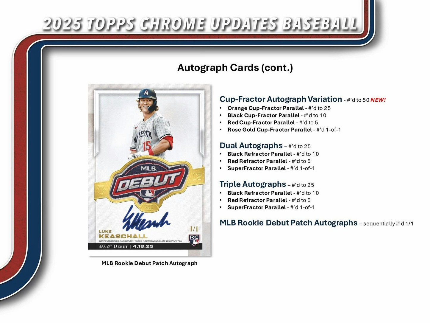 2025 Topps Chrome Updates Baseball Factory Sealed Value Box
