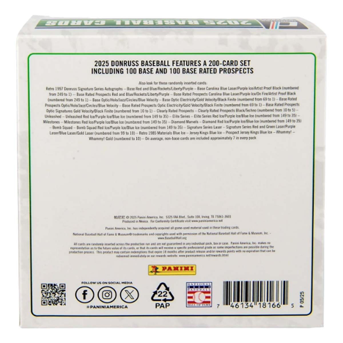 2025 Panini Donruss Baseball Mega Box