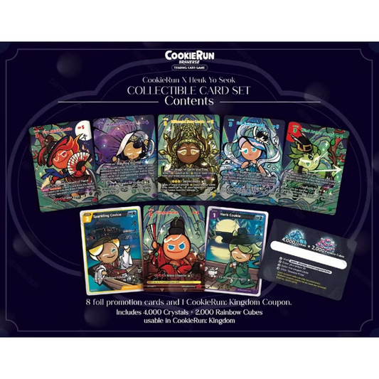 CookieRun Braverse TCG: X Heuk Yo Seok "Obsidian" Collectible Card Set
