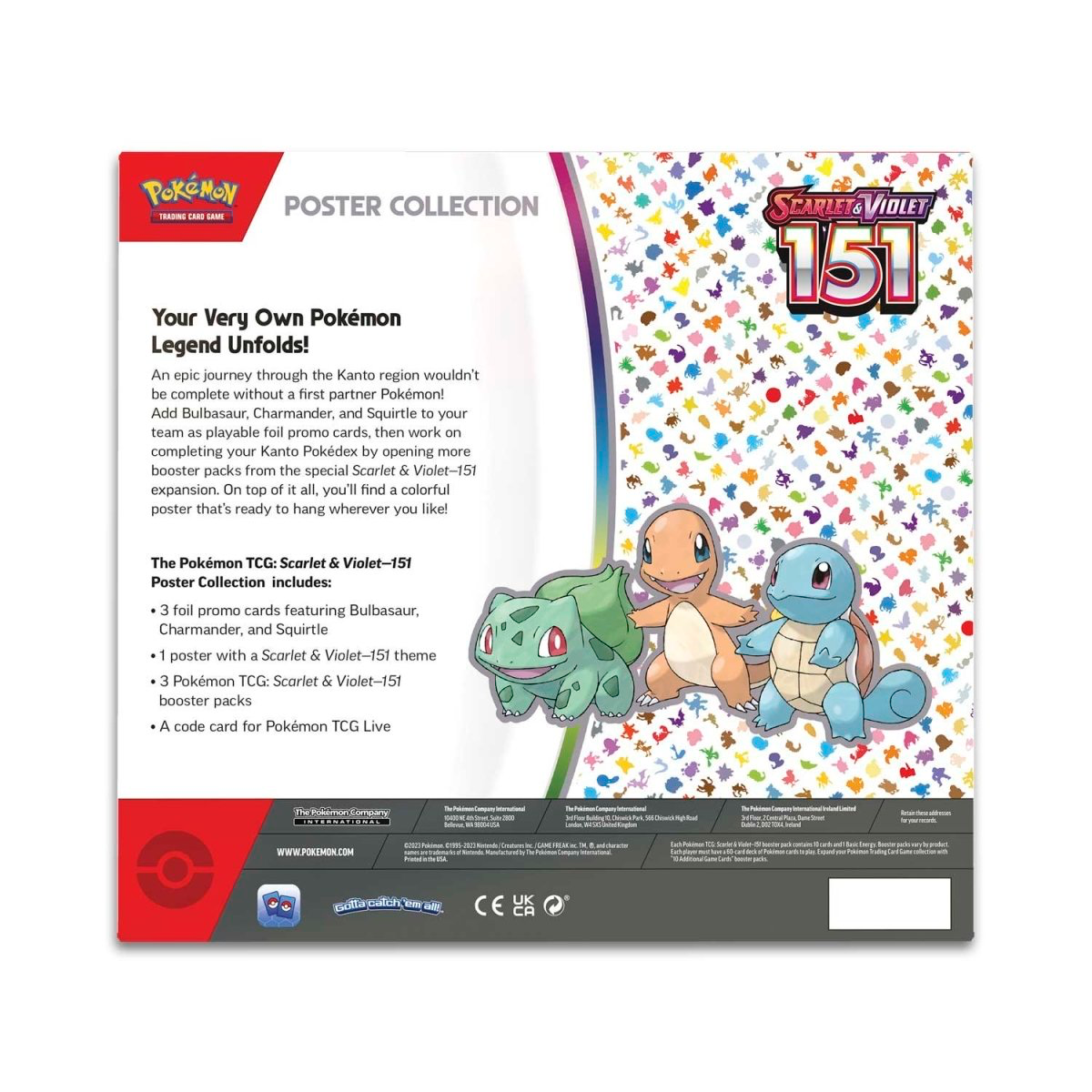 Scarlet and Violet 151 Poster Collection Pokémon TCG (DOLLAR GENERAL TRADE INS)