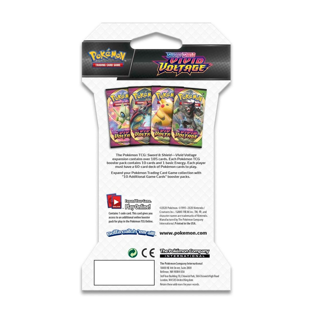 Vivid Voltage Sleeved Booster Pack SW&SH Pokémon TCG