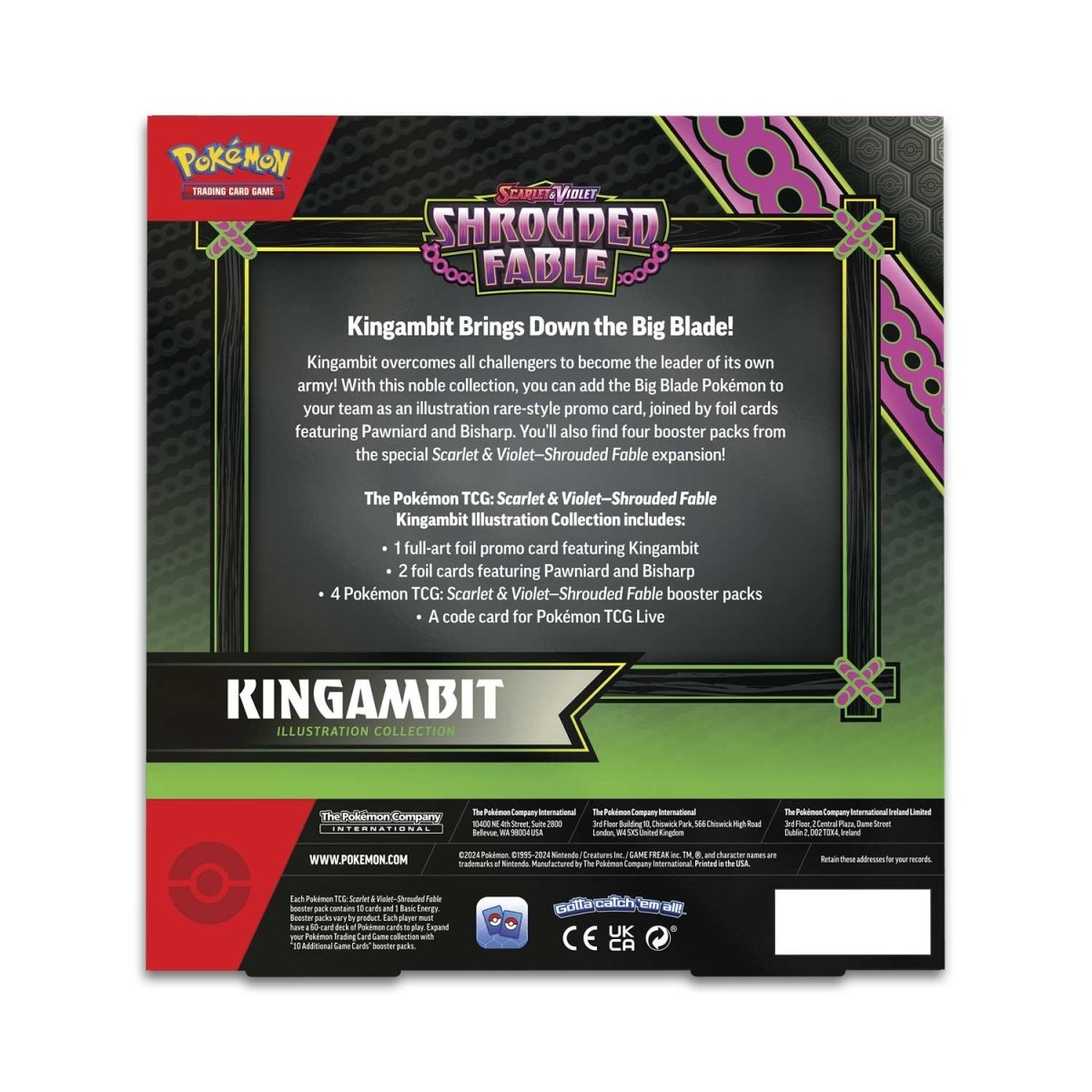 Kingambit Illustration Collection S&V Shrouded Fable Pokémon TCG