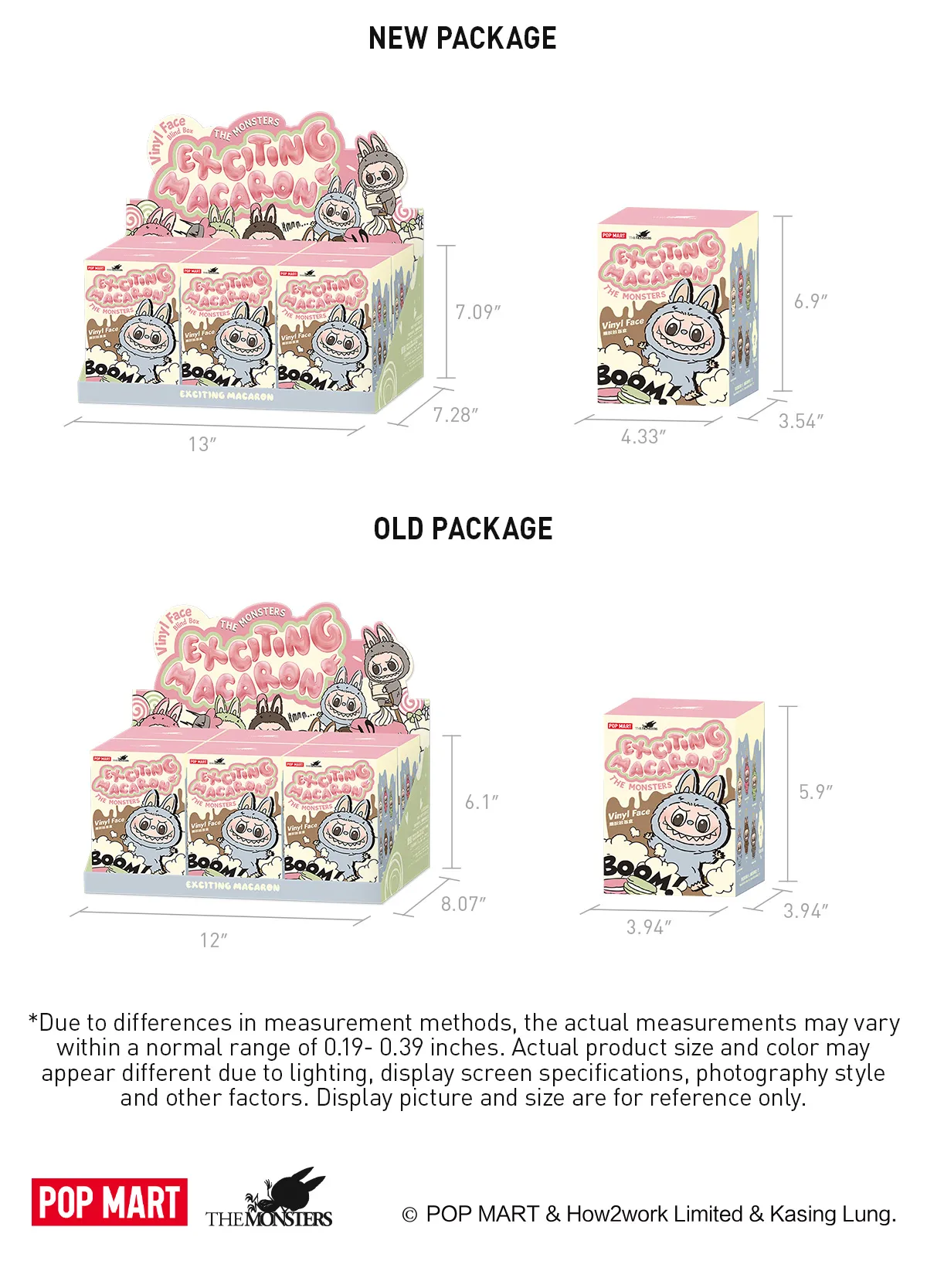 Labubu Exciting Macaron Vinyl Face Blind Box - THE MONSTERS