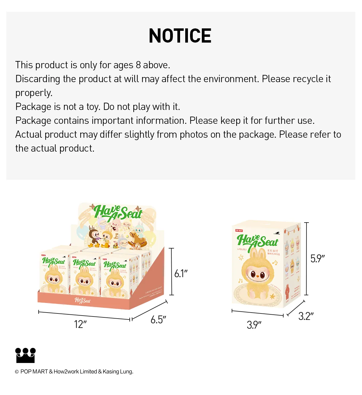 Labubu Have A Seat - THE MONSTERS Vinyl Plush Blind Box