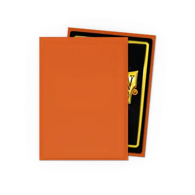 Dragon Shield Sleeves - Matte Tangerine
