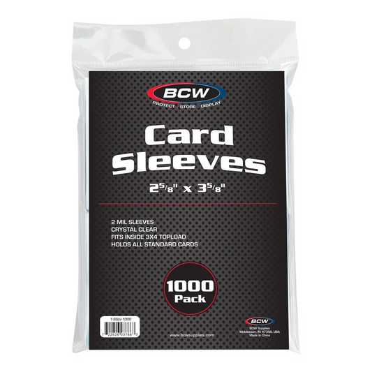 BCW Standard Card Sleeves 1,000-Pack