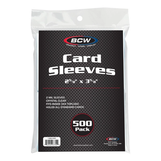 BCW Standard Card Sleeves 500-Pack