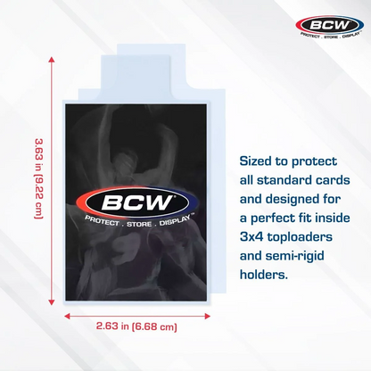 BCW Tabbed Card Sleeves 100-Pack