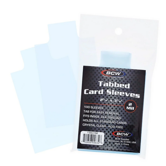 BCW Tabbed Card Sleeves 100-Pack