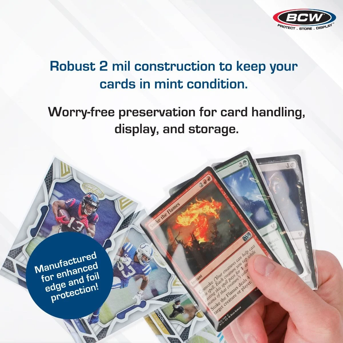 BCW Standard Card Sleeves 500-Pack