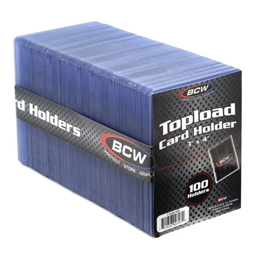BCW Topload Card Holder 100 Ct. 3"x4"