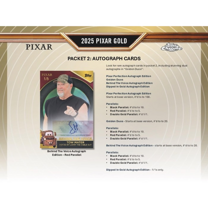 2025 Topps Pixar Gold Hobby Box