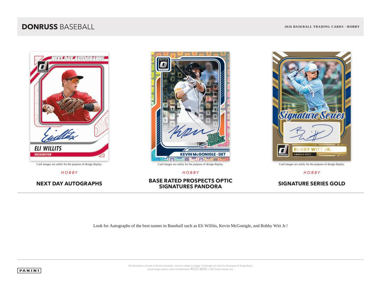 2026 Panini Donruss Baseball Hobby Box *LIMIT 1 PER HOUSEHOLD*