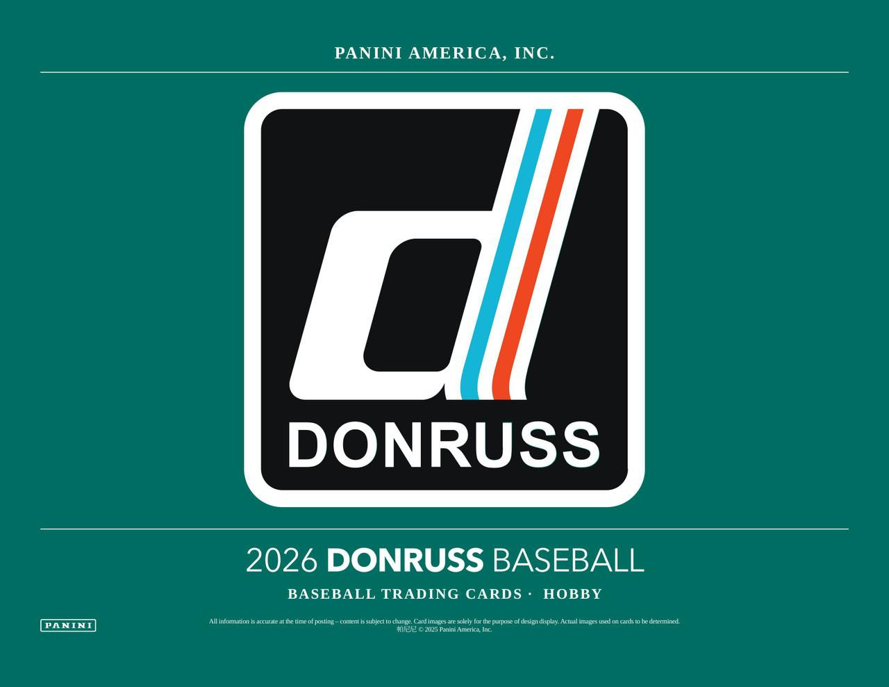 2026 Panini Donruss Baseball Hobby Box *LIMIT 1 PER HOUSEHOLD*