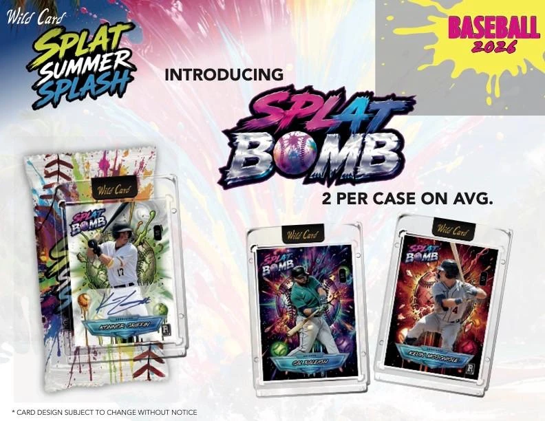 2026 Wild Card Splat Summer Splash Baseball Box