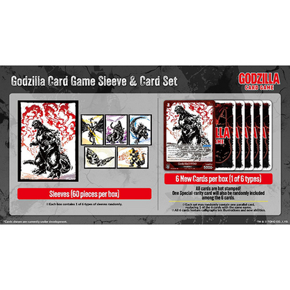 Godzilla Card Game: Ink-Brushed Monster Rampage Sleeve & Card Set