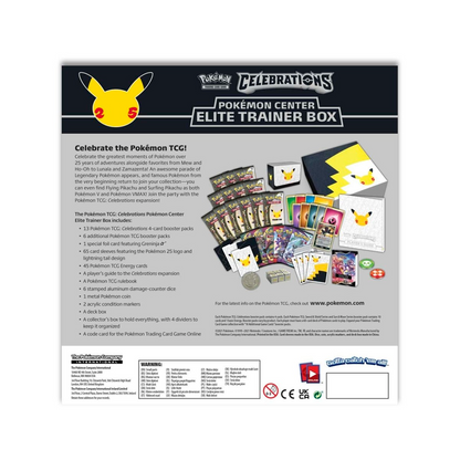Celebrations Pokémon Center Elite Trainer Box Pokémon TCG
