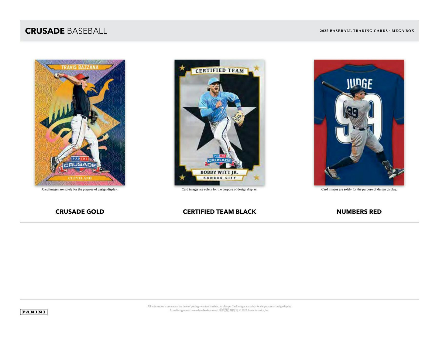 2025 Panini Crusade Baseball Mega Box