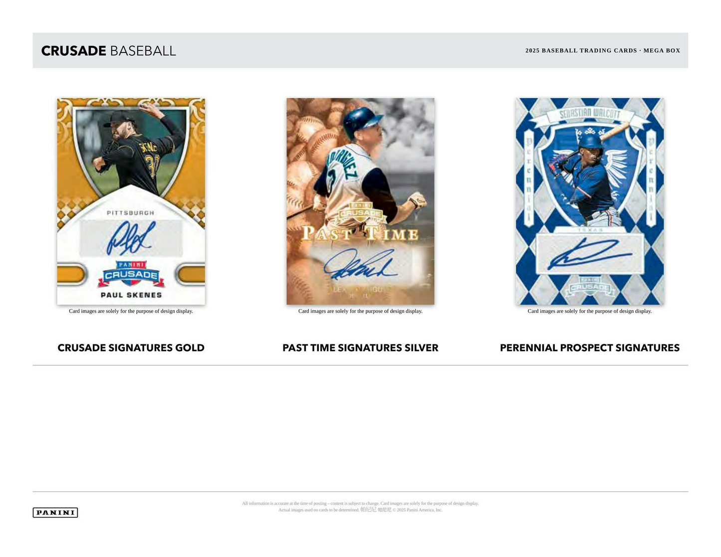 2025 Panini Crusade Baseball Mega Box
