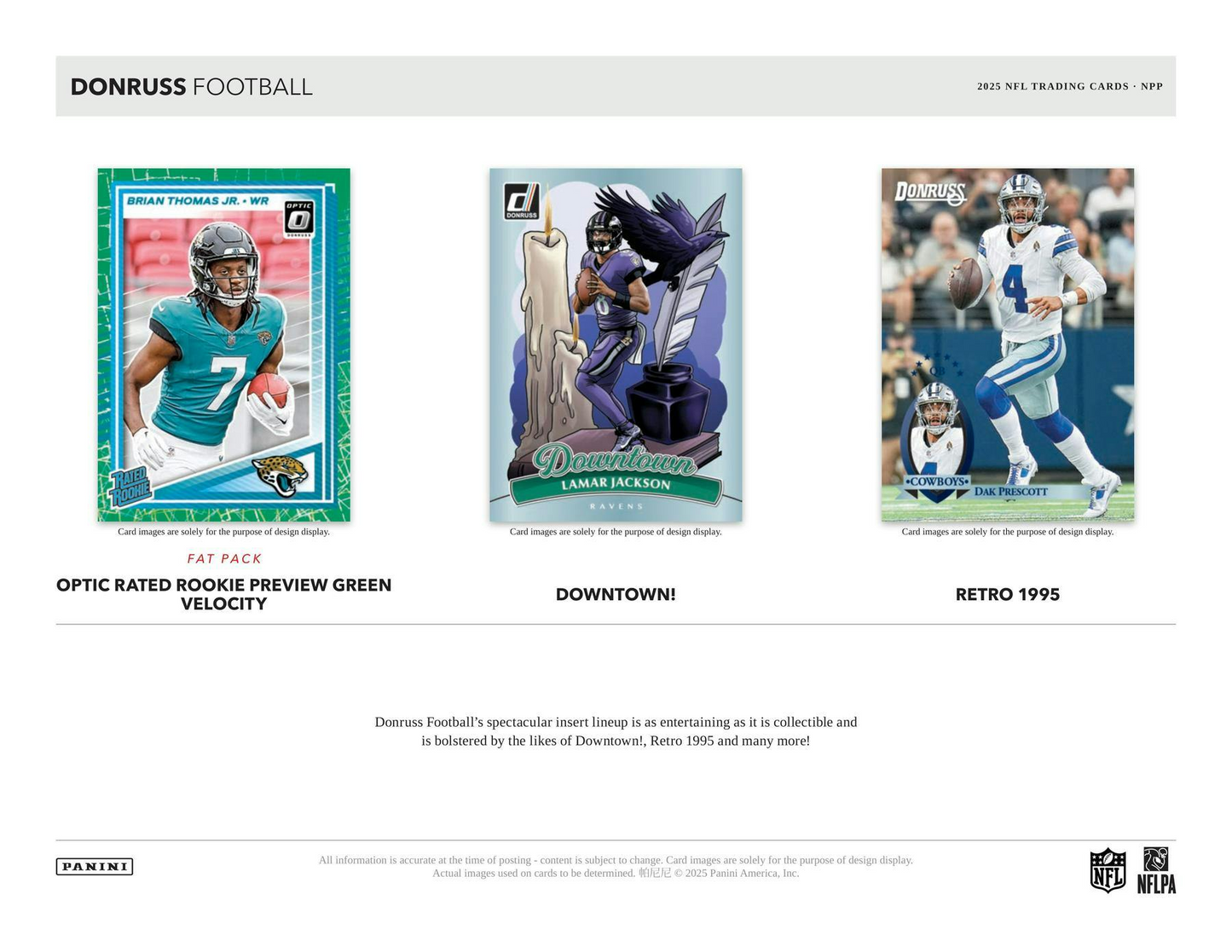 2025 Panini Donruss Football Retail Box
