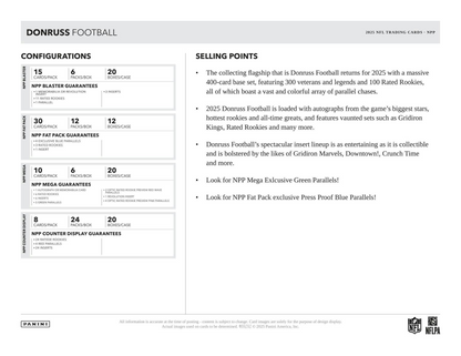 2025 Panini Donruss Football Mega Box