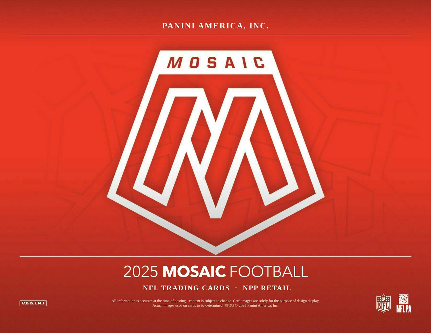 2025 Panini Mosaic Football Mega Box (Reactive Purple Parallels)
