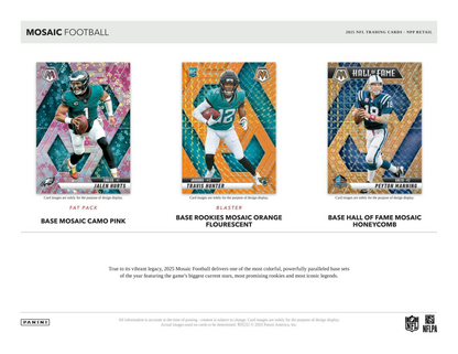 2025 Panini Mosaic Football Mega Box (Reactive Purple Parallels)