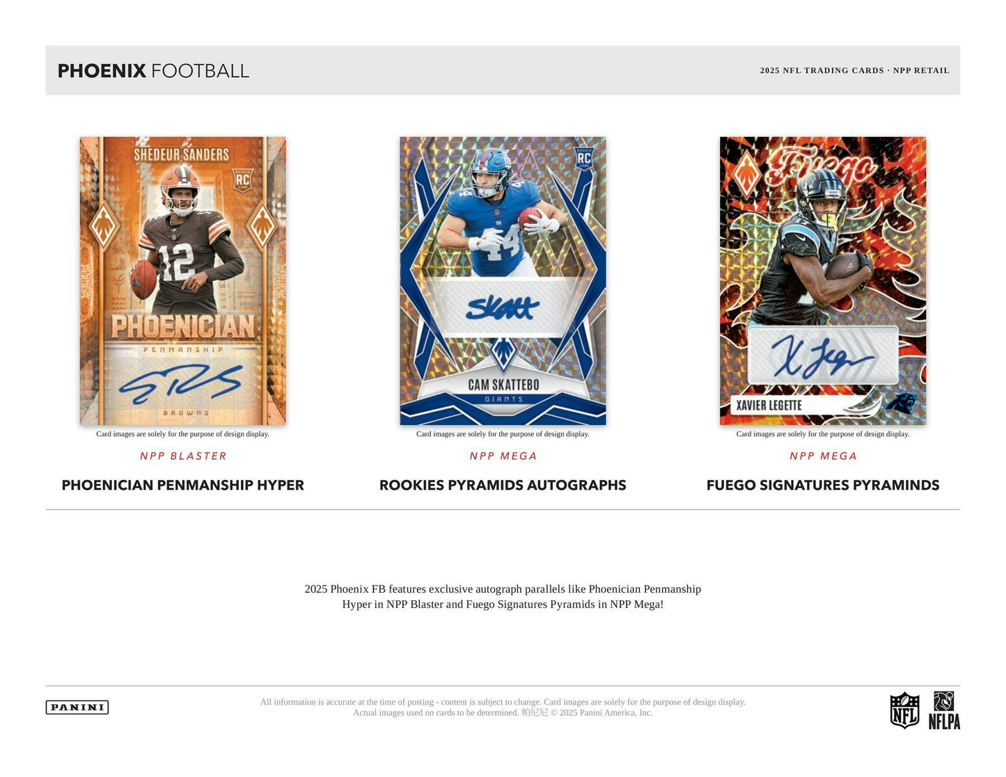 2025 Panini Phoenix Football Mega Box
