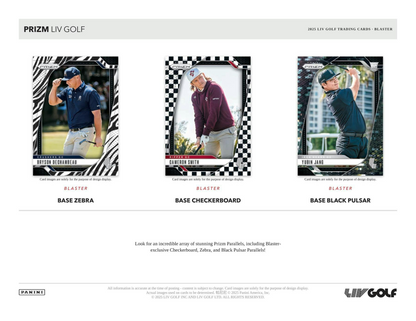 2025 Panini Prizm Liv Golf Blaster Box