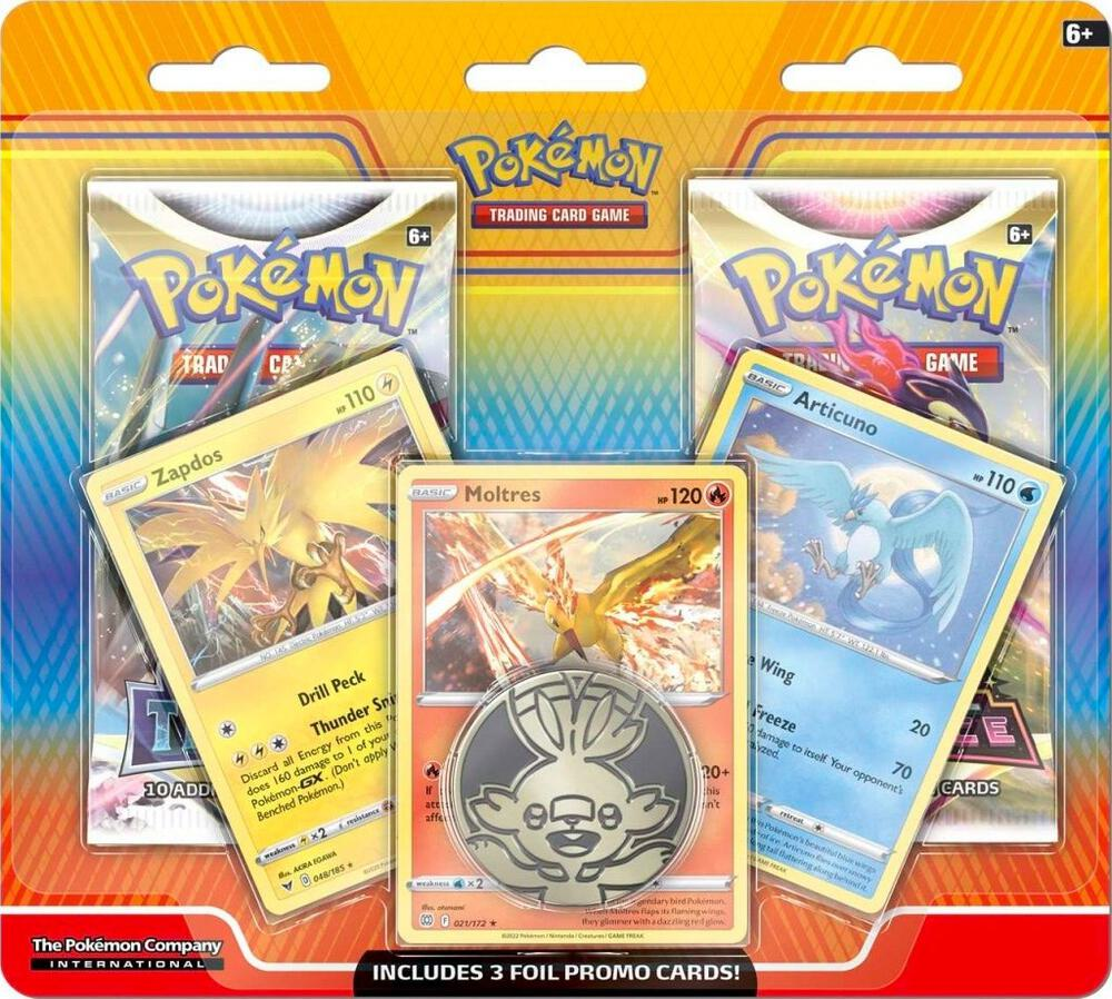 Pokemon TCG Galarian Birds 2-Pack Blister (Articuno, Zapdos, & Moltres)