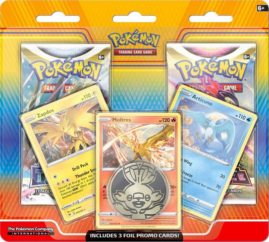 Pokemon TCG Galarian Birds 2-Pack Blister (Articuno, Zapdos, & Moltres)