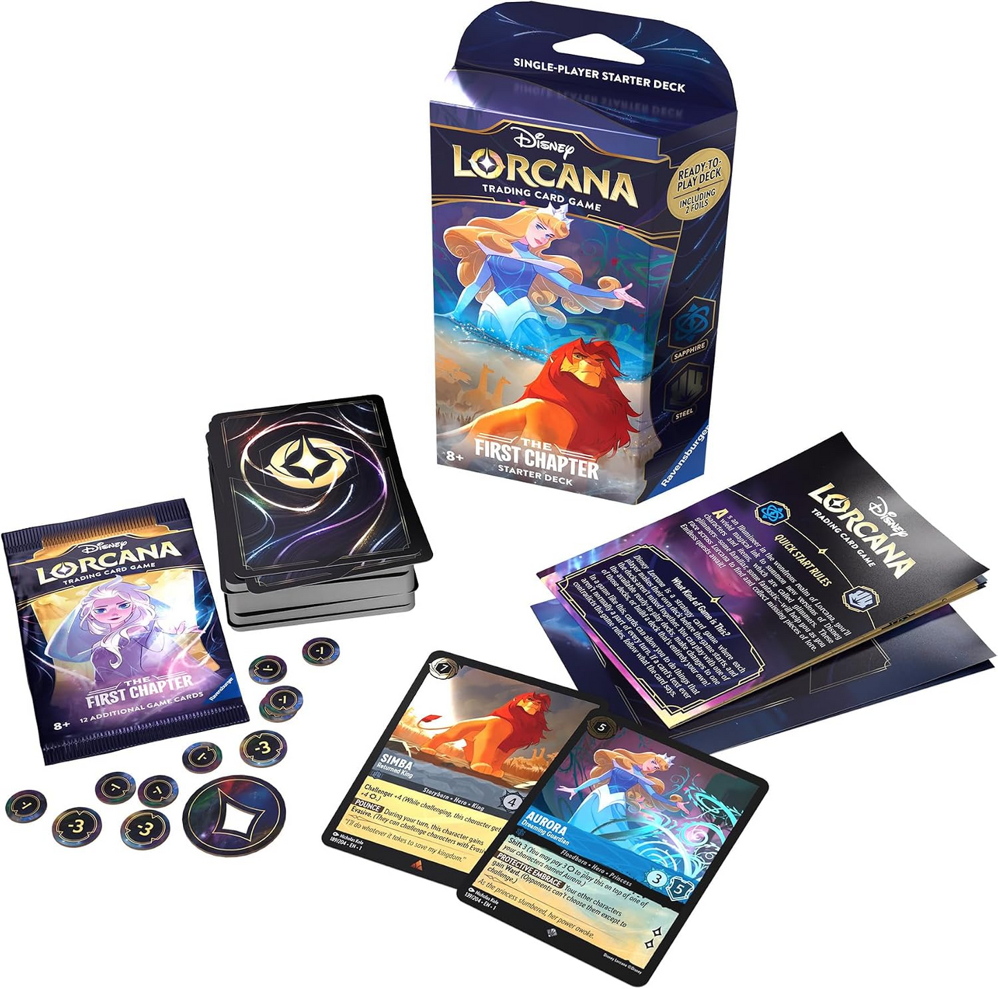 Disney Lorcana TCG: The First Chapter Starter Deck - Sapphire & Steel **LIMIT 2**