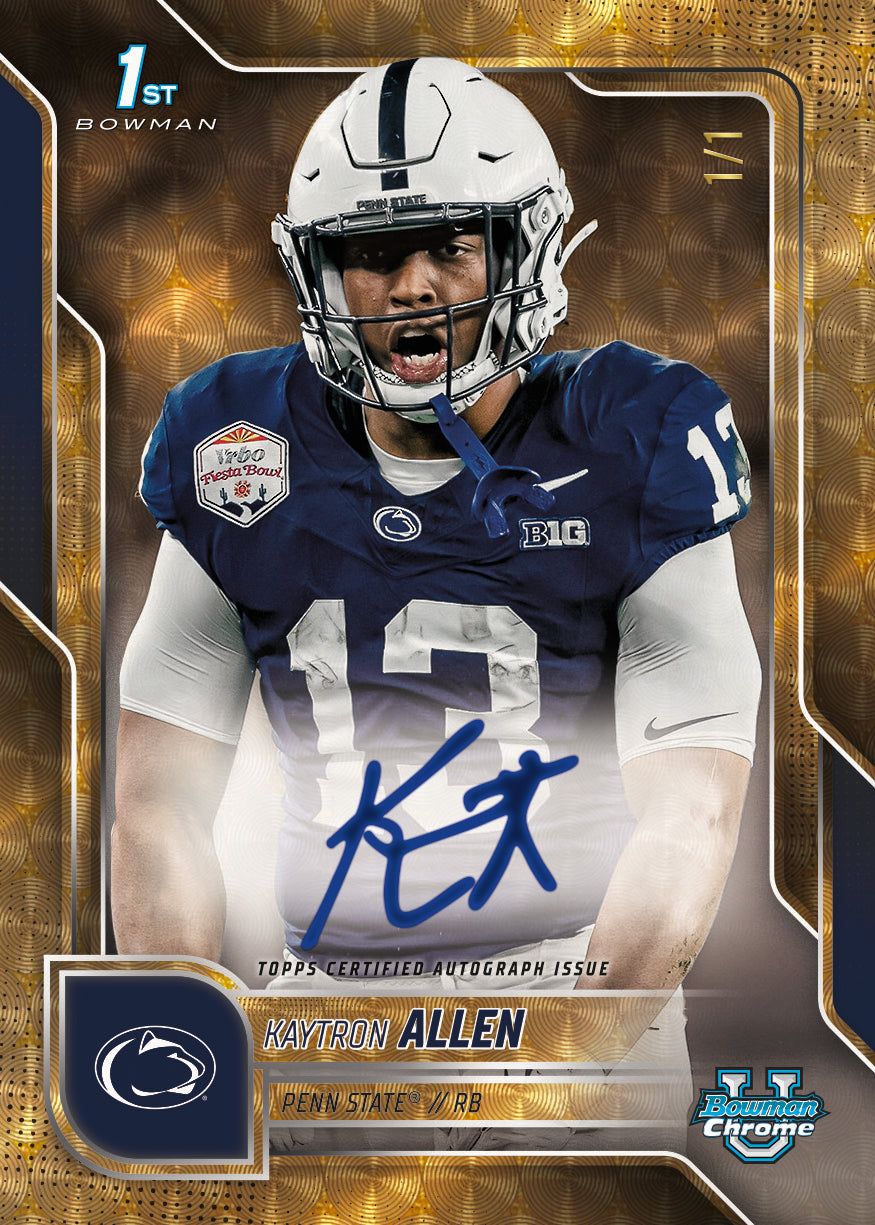2025 Topps Bowman University Chrome Football Mega Box
