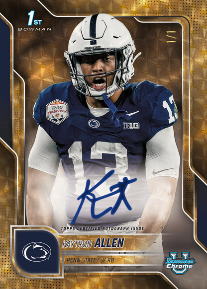 2025 Topps Bowman University Chrome Football Mega Box