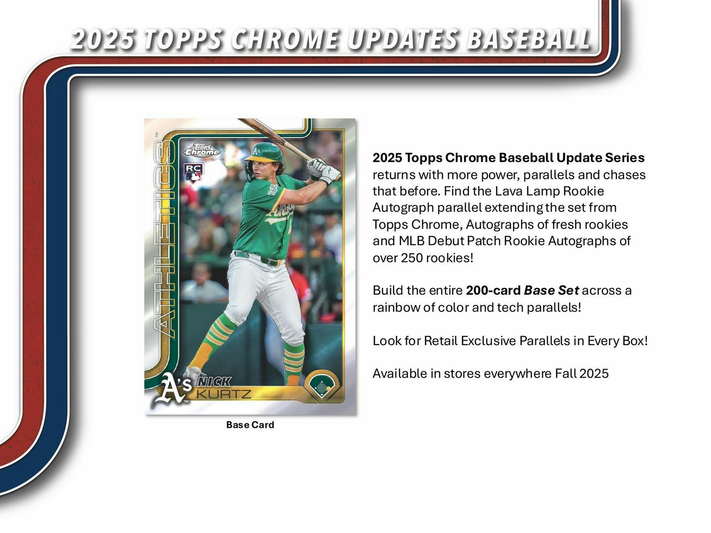 2025 Topps Chrome Updates Baseball Factory Sealed Mega Box