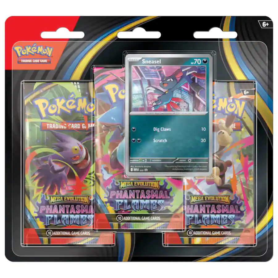 Phantasmal Flames 3-Pack Blister Pokémon TCG