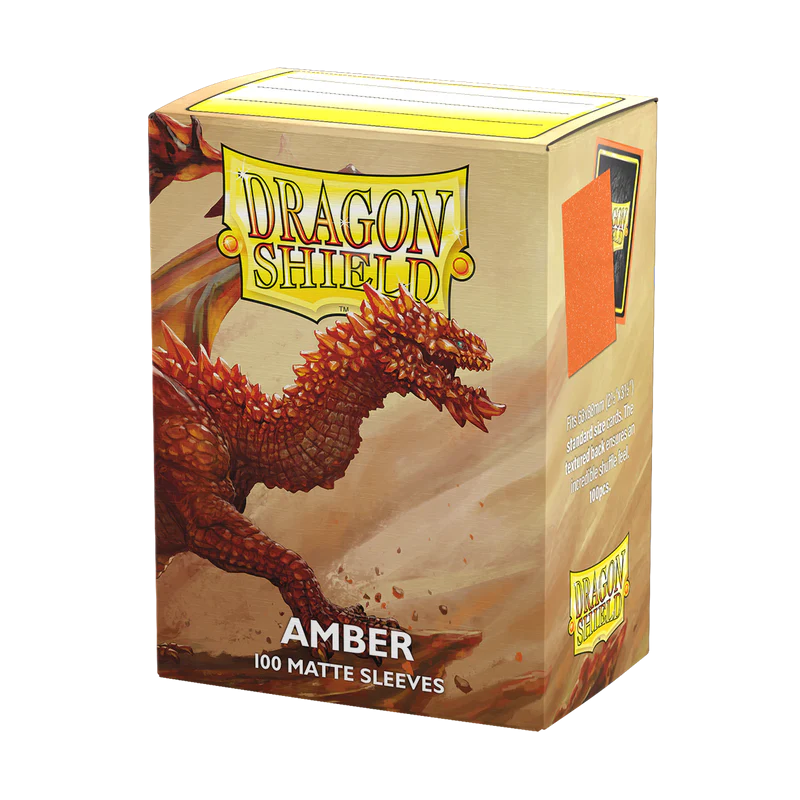 Dragon Shield Sleeves - Matte Amber