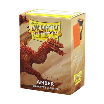Dragon Shield Sleeves - Matte Amber