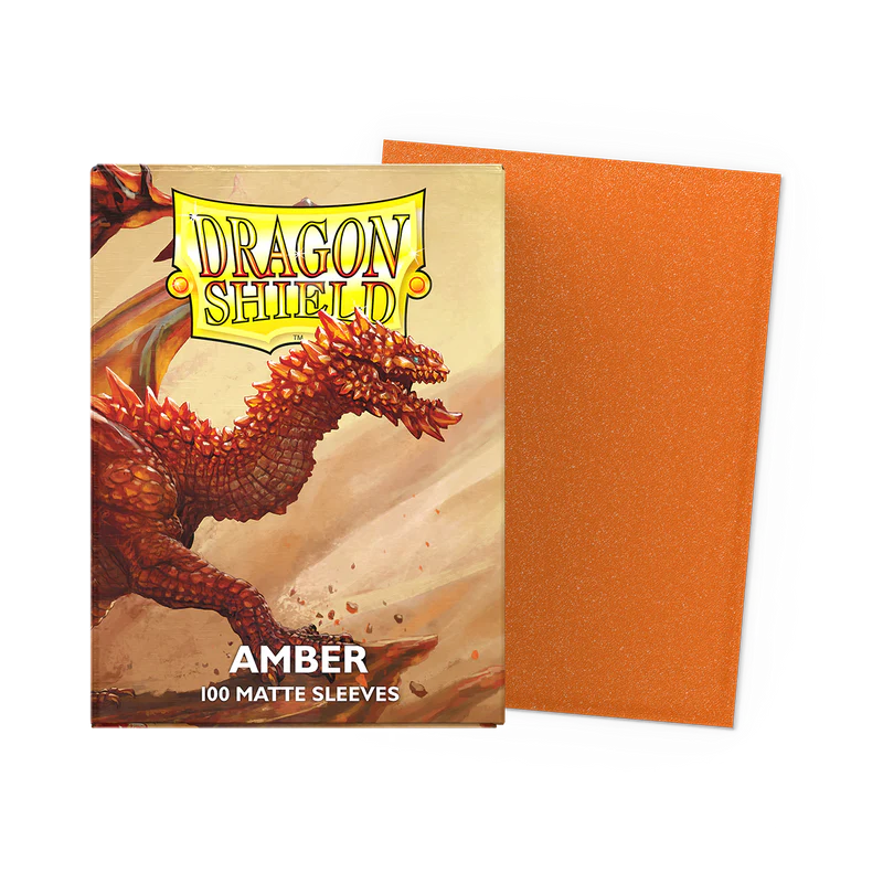 Dragon Shield Sleeves - Matte Amber