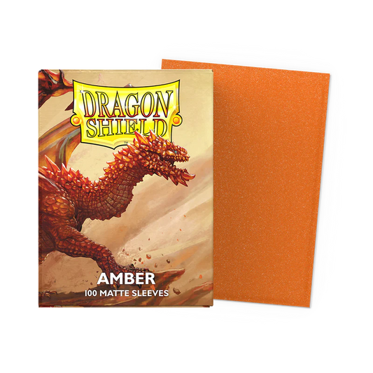 Dragon Shield Sleeves - Matte Amber