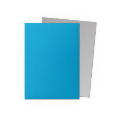 Dragon Shield Sleeves - Dual Matte Sky Blue & Silver