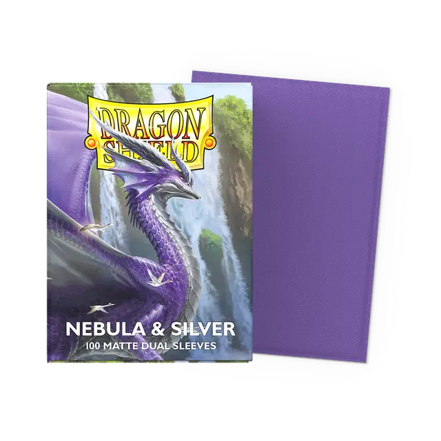 Dragon Shield Sleeves - Dual Matte Nebula & Silver