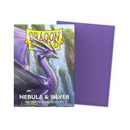 Dragon Shield Sleeves - Dual Matte Nebula & Silver