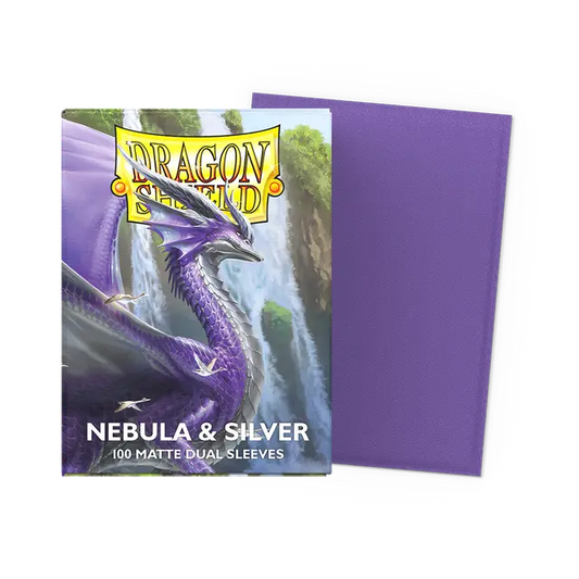 Dragon Shield Sleeves - Dual Matte Nebula & Silver
